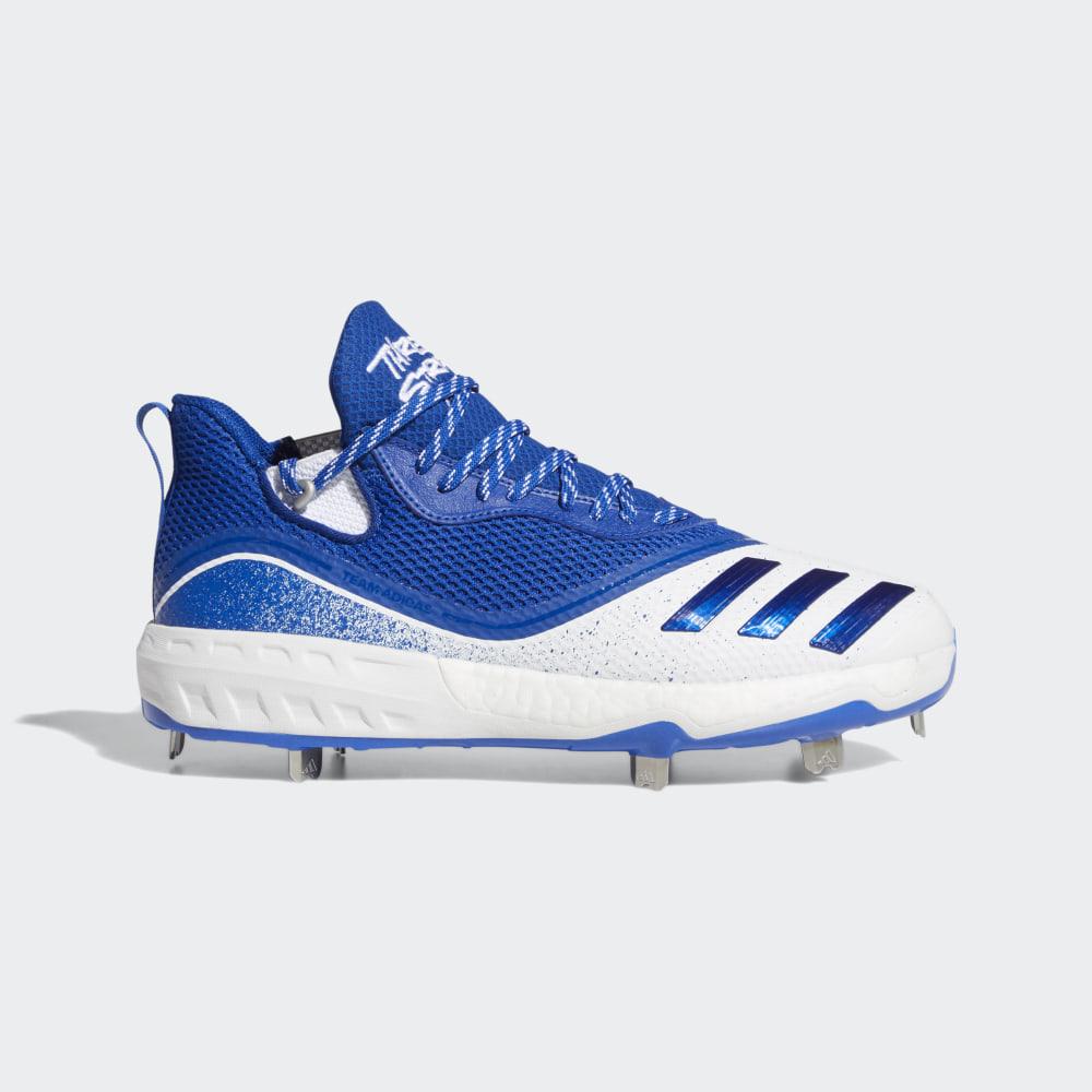 Adidas Men's Icon V Baseball Cleats White/Royal/Silver Metal Ireland G28247